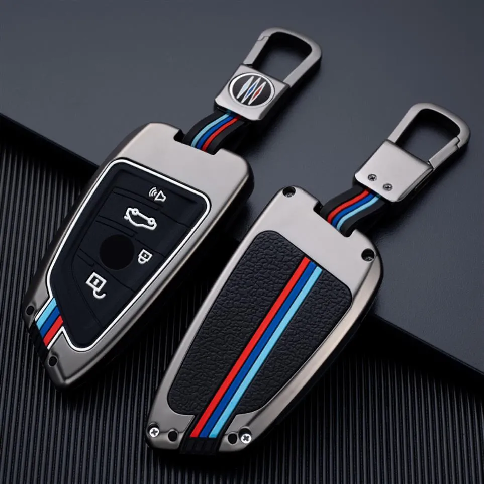 Car Key Case Cover Fob Key Bag Styling Car Accessories Keychain Suit For BMW 2 3 5 7 Series 6GT X1 X3 X5 X6 F45 F46 G20 G30 G32 G1241O