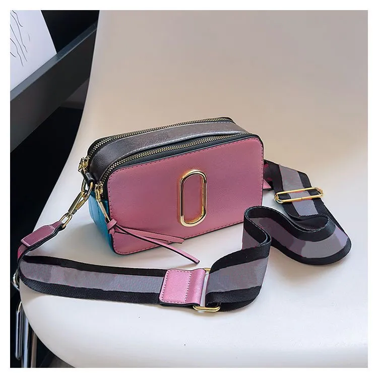 Multicolor Designer Snapshot Pink Messenger Bag With Tie Dye Leather ...