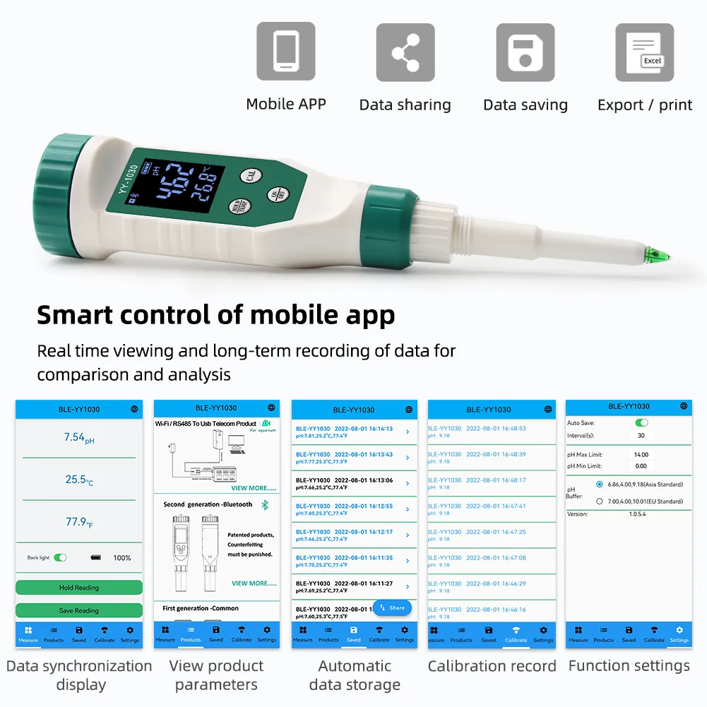 Testeur PH Et Température TDS PH818M 2 En 1 - Ph-mètre Numérique Pour Aliments Et Solutions