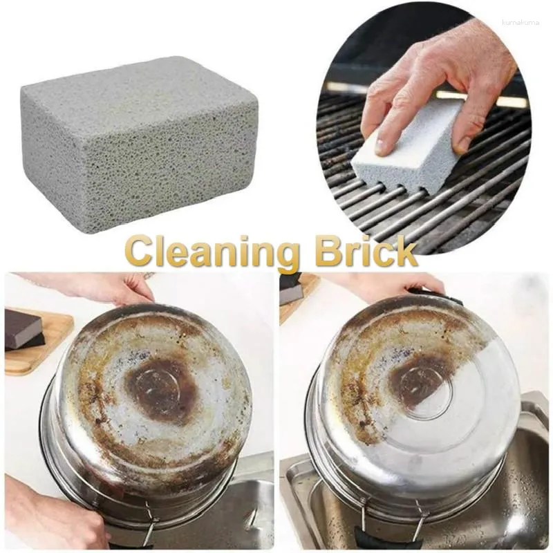 Verktyg BBQ Cleaner Barbecue Grill Cleaning Brick Non Slip Odorless Stone Stains For Mesh Accessories