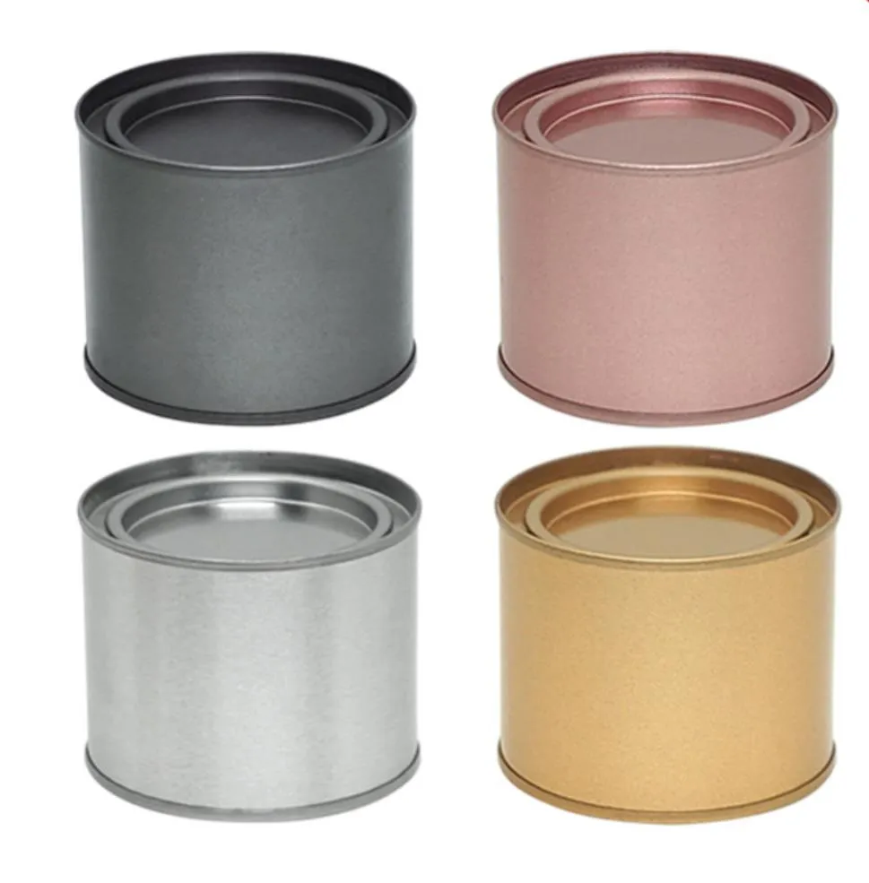 73x60mm En Aluminium Peut Étain Café thé Pot Baume À Lèvres Conteneur Vide Bougie Pots En Métal Crème Pot Boîte En Gros