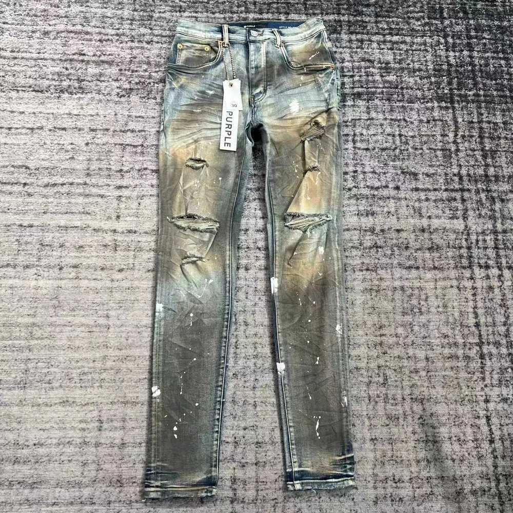 Purple Brand Fashion Men's Jeans Designer Style Denim Pants