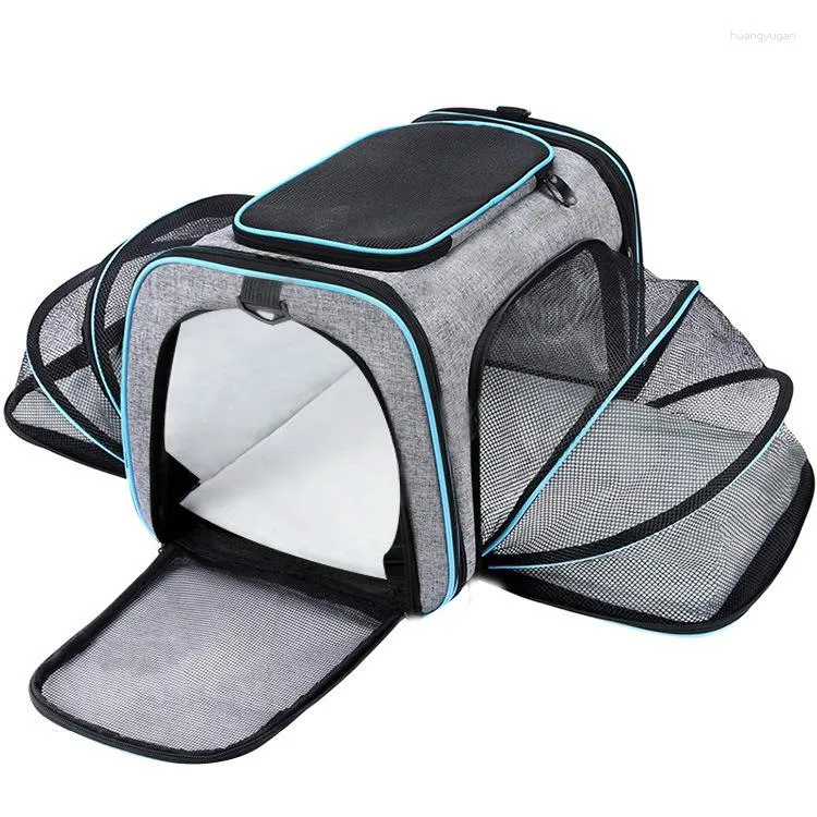 Dog Carrier Cat Bag Go Out Portable Pet Peut être plié pour étendre la cage du sac à dos Respirant