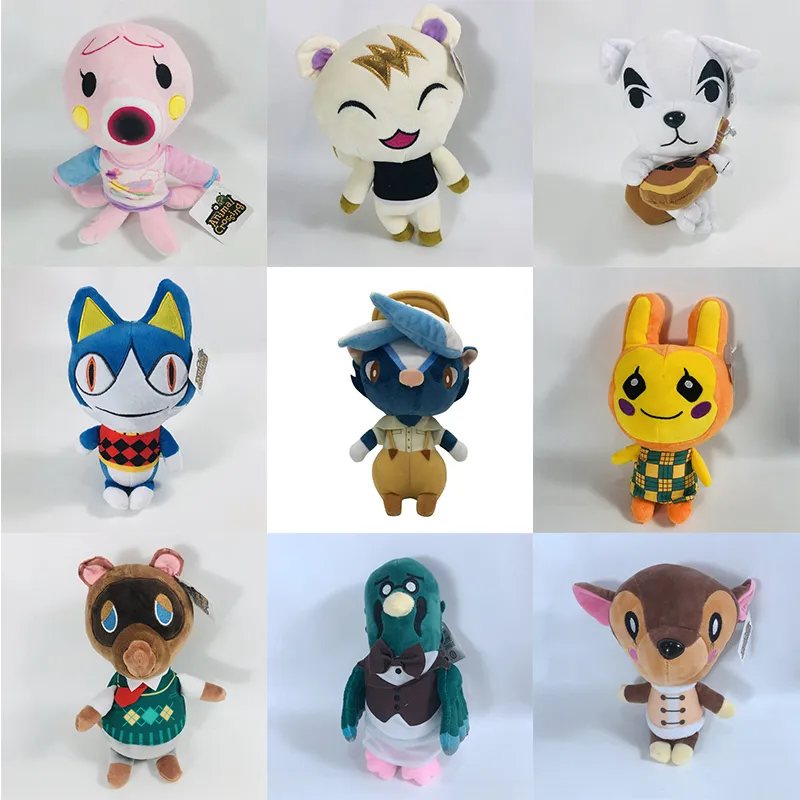 Fabbrica all'ingrosso 9 stili di giocattoli di peluche di Animal Crossing film d'animazione e bambole periferiche televisive regali per bambini