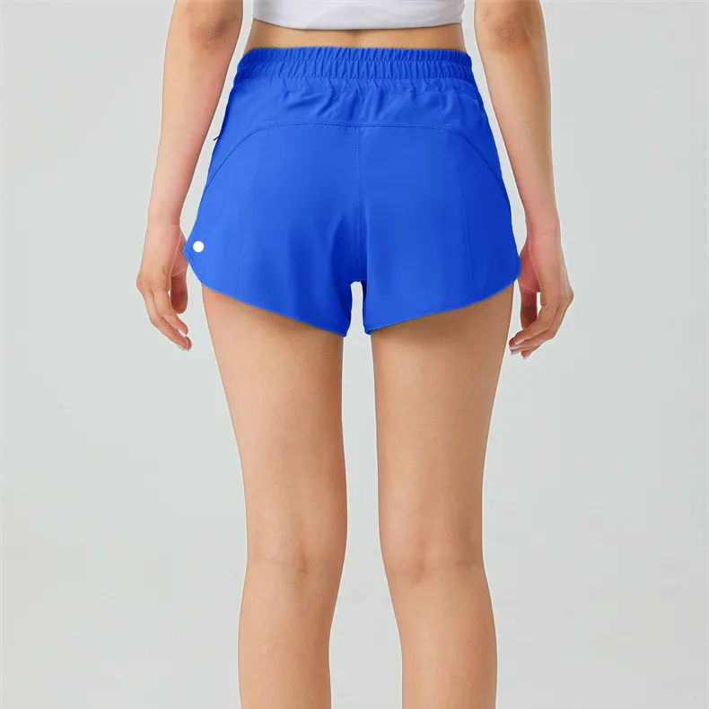 DHgate Womens High Waisted Lined Sports Yoga Shorts 2.5 Inch Inseam with Pockets for Fitness and Running Sports Outdoors