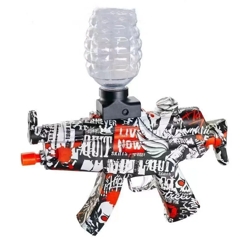 AK47 MP5 M416 Electric Gel Ball Blaster Gun Toys Injector Full Auto Splatter Ball Blasters with 10000 Water Bead Rechargeable Battery Powered Shoot