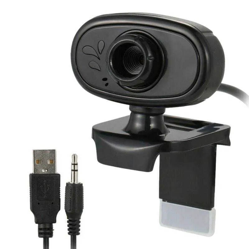 Webbkamera webbkamera för PC 480p webbkamera med mikrofonklippdator webbkamera för bärbar datorvideoströmning