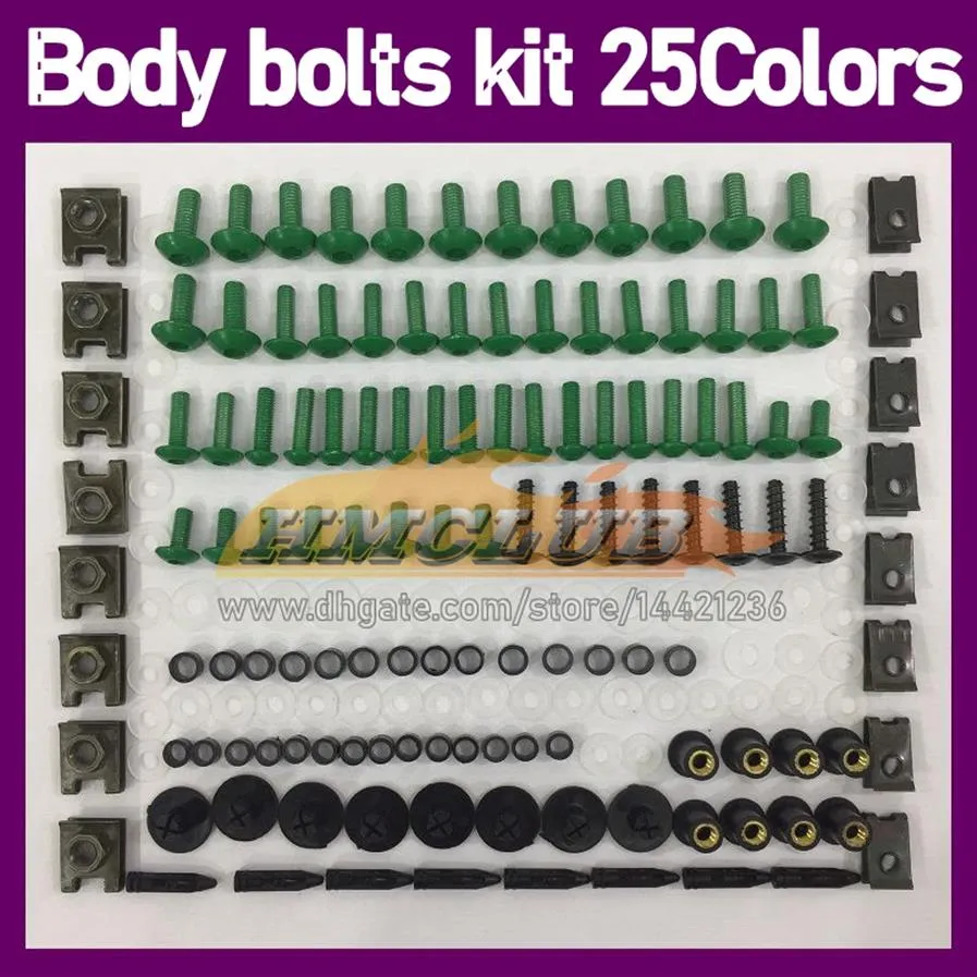 268 pièces moto carénage boulons Kit de vis complet pour KAWASAKI NINJA ZX250 ZX-250 ZX 250R 250 R CC ZX250R 08 09 10 11 12 complet MOT344g