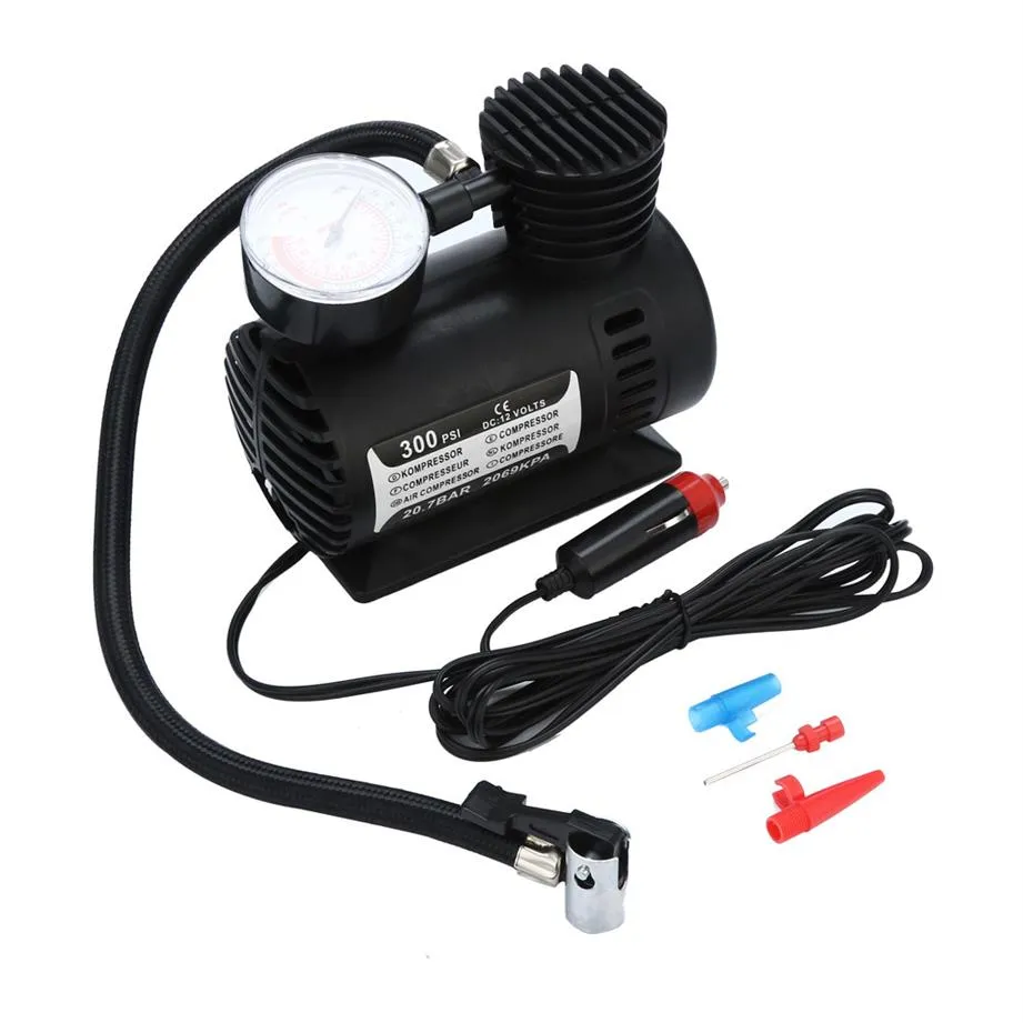 Auto Luchtpomp 1 Pcs 12V 300 Psi Mini Luchtcompressor Draagbare Auto Van Bike Tyre Inflator Dropship 19Y14228r