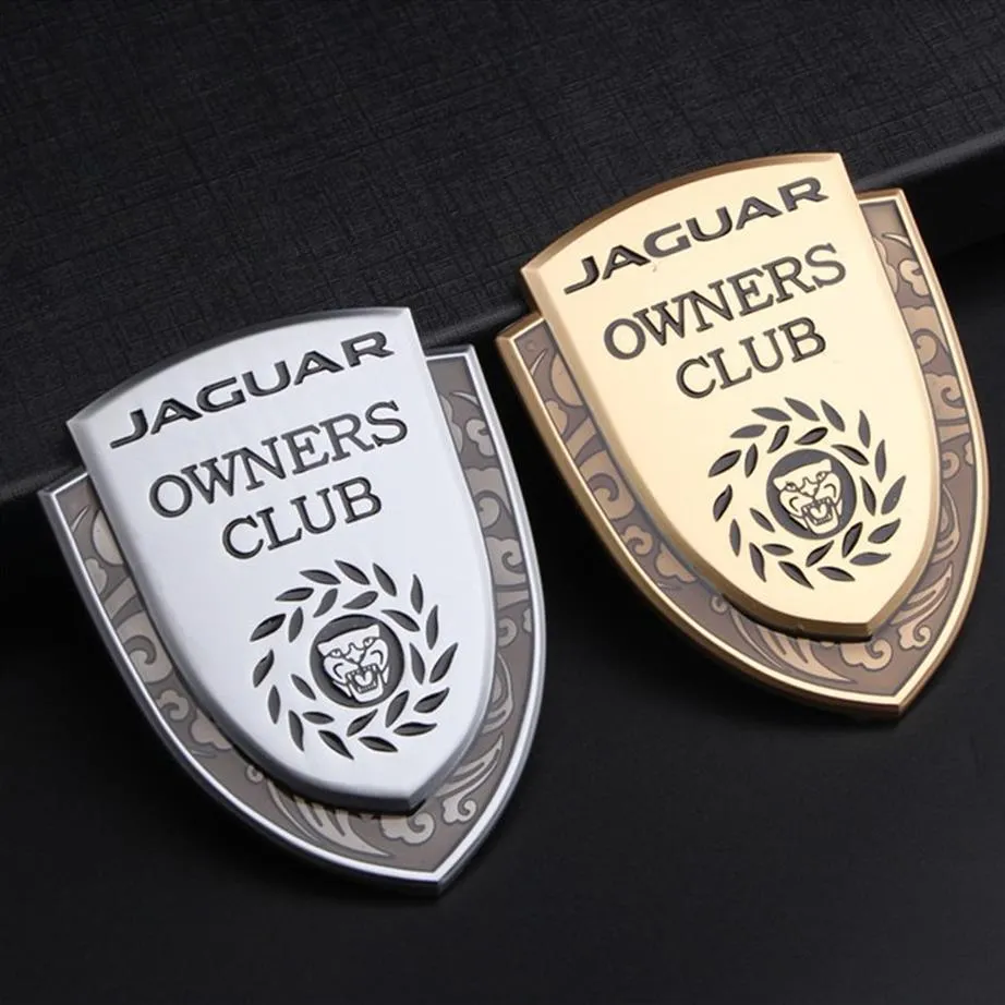 Decal de badge d'autocollant de la voiture de la mode pour Jaguar S R XE XF XJ XK XJR XFR F-PACE X-Type F-Type S-Type Auto Styling Accessoires172D
