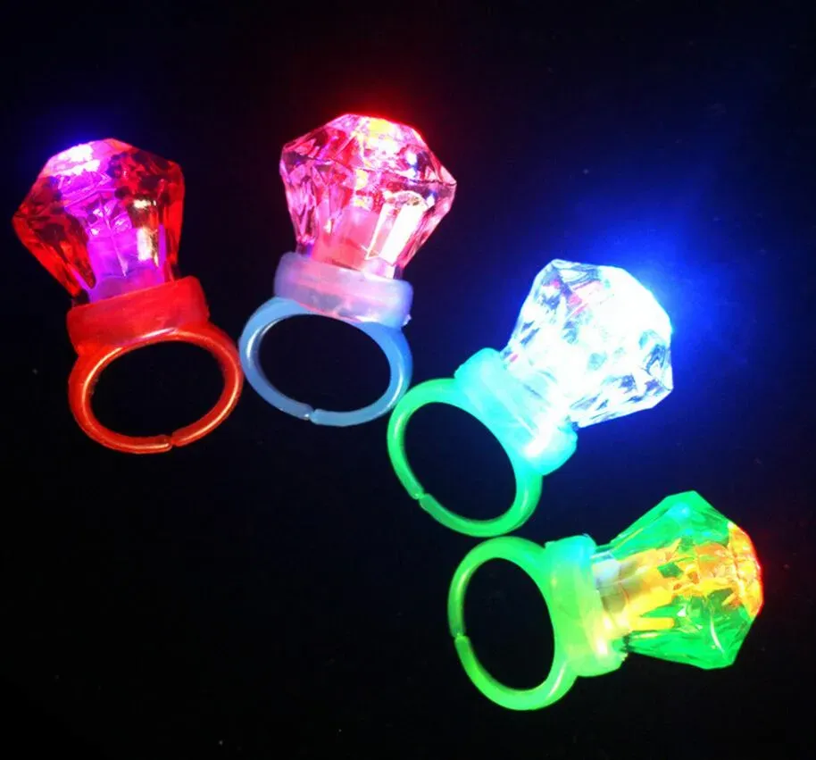 Glowing Rings Light Up Rings: Flashing Diamond LED... From Etotop3, $0. ...