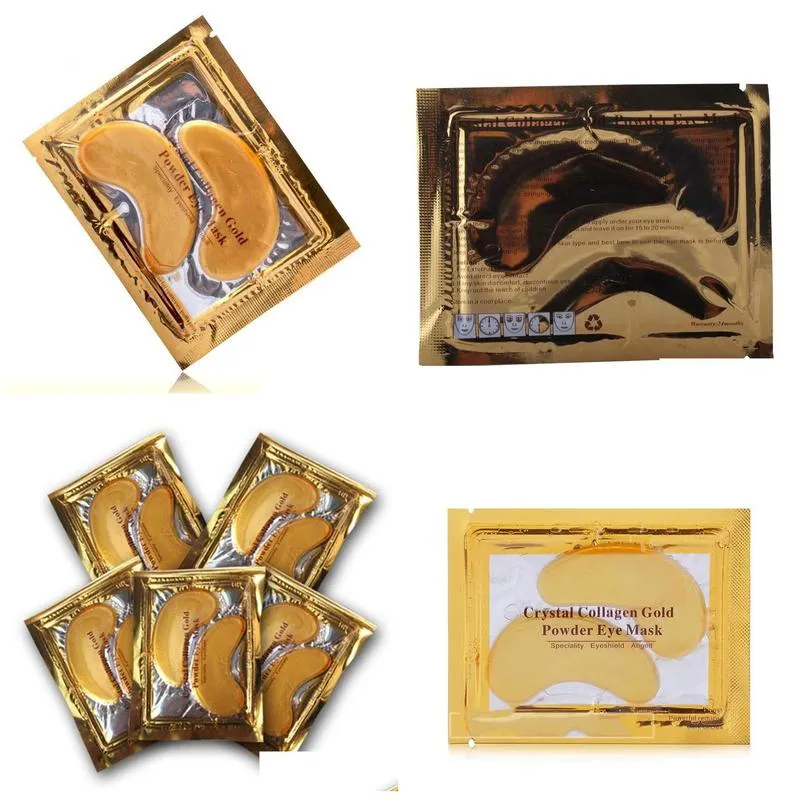 Autres articles de santé et de beauté Masque pour les yeux en poudre d'or au collagène de cristal Bâton doré aux cernes Dhs Ship Drop Delivery Dhlnn