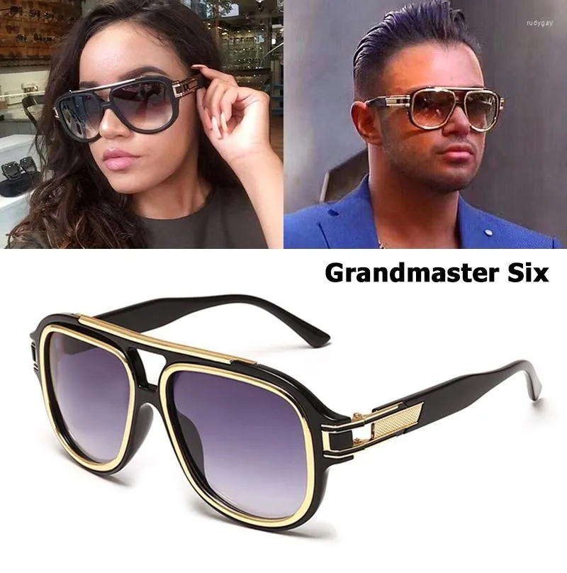 Sonnenbrille JackJad 2023 Mode Hip Hop Großmeister Sechs Stil Schild Männer Frauen Coole Marke Design Sonnenbrille 60610