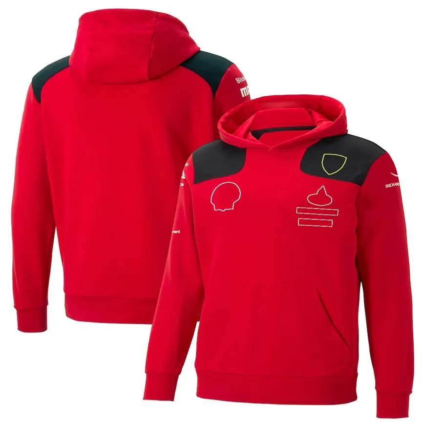 Veste F1 Veste 2023 Sweater de logo de voiture F1 Suisse de course équipe Commémorative Edition Plus taille de sport Formule 1 Costume personnalisé 2564