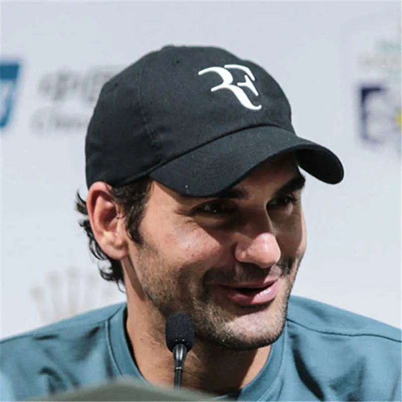 Yeni tenis yıldızı Roger Federer Cap 3d Nakış Baba Beyzbol Kapakları Unisex Snapback Şapka F Hat Dropshipping