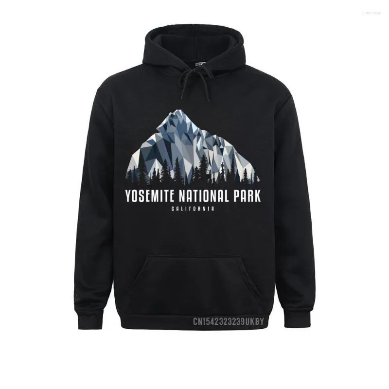 Sweat à capuche à manches longues pour homme et femme, sweat-shirt du parc national de Yosemite, des montagnes Low Poly, Harajuku, vêtements Cool, hiver et automne, 2023