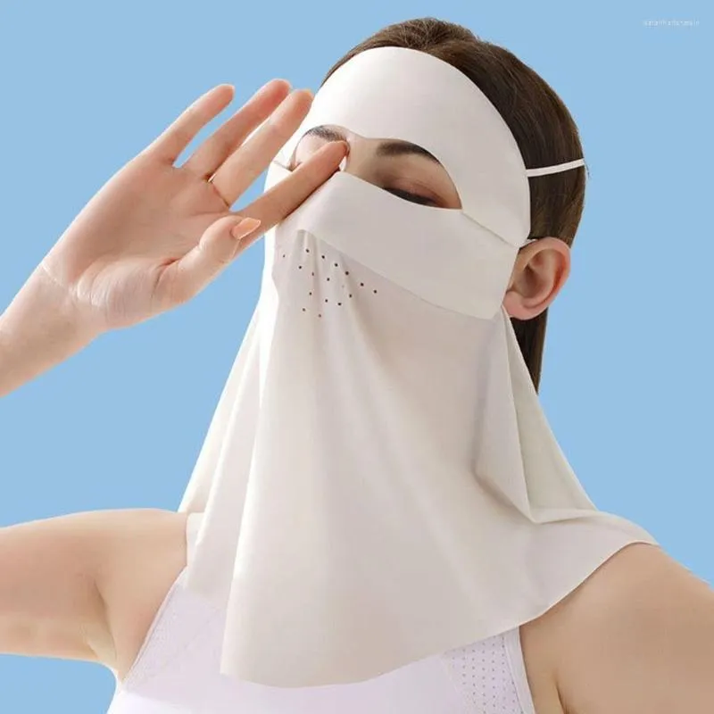 Szaliki Ochrona Ochrony UV na zewnątrz twarz Zachownica Welk Coy Full Mask Driving Suncreen Womne Shield