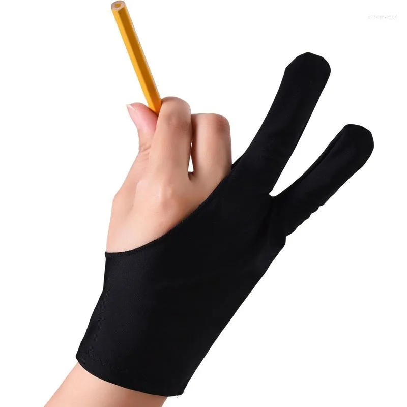 Gants jetables Anti-touch maison absorbant la sueur tablette de téléphone deux doigts pour Table de dessin graphique gant droit et gauche