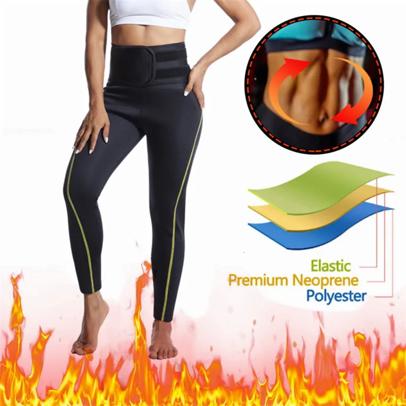 Waist Tummy Shaper CXZD Women Neoprene Sauna Sweat Pants Fat Burn Corset  Leg Slimming Body Shaper Anti Cellulite Compression Leggings Shapewear  230728