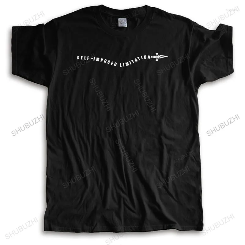 Camisetas de algodón de alta calidad para hombre, camisetas holgadas de verano para hombre, camiseta negra con cuello redondo y limitación autoimpuesta X Homme