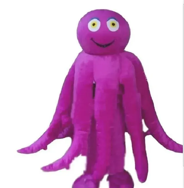 Disfraces de mascota de pulpo de tamaño adulto Traje de personaje de dibujos animados Traje de fiesta al aire libre de Navidad Traje de publicidad promocional de tamaño adulto