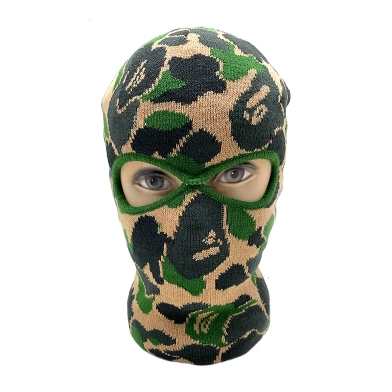 Beanie Skull Caps Balaclava Face Mask Motorcykel Tactical Shield Camouflage Ski Cold Proof Full Cosplay Gangster 230729