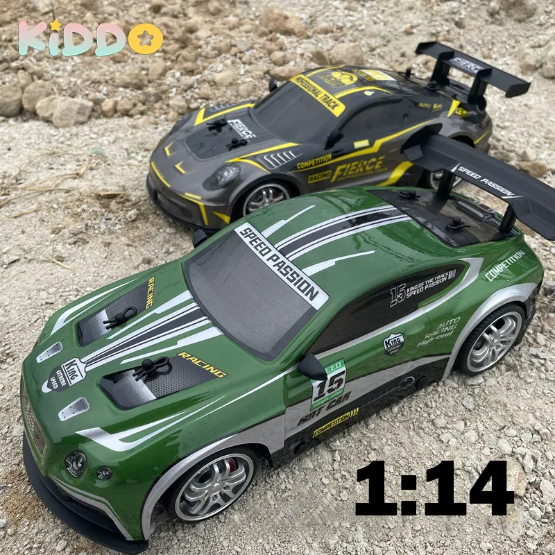 Electric RC Car RC Drift Racing 1 14 Remote Control and Trucks High Speed ​​Vechicle Sport Truck With Light Children S Day Gift 230728