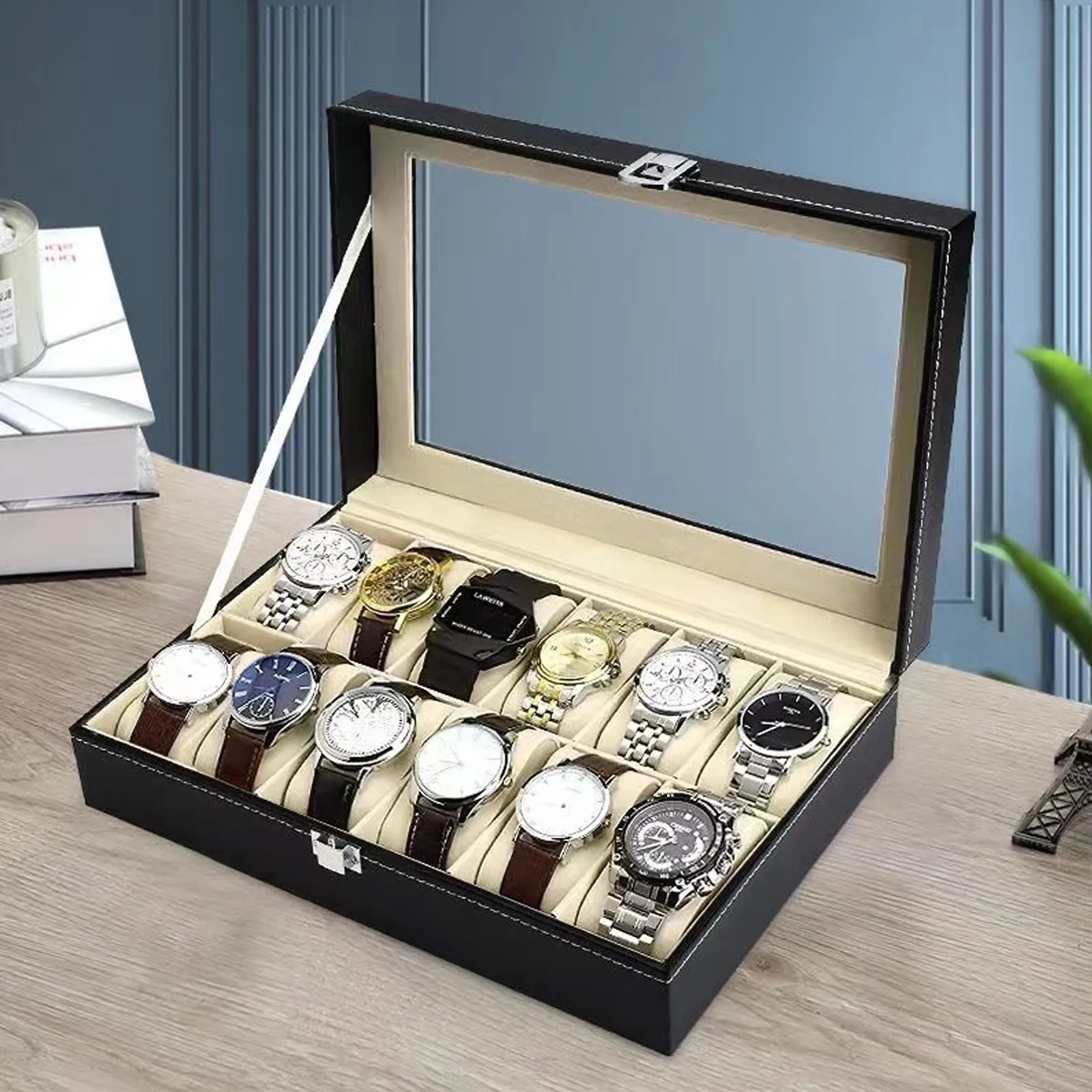 12 slot watch box sale