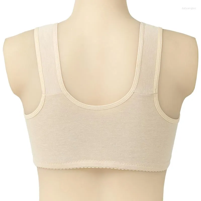 Women's Tanks Pure Cotton Thin Sports Nursing Bra Female Middle-aged And  Old-aged Vest-type Comfortable Underwear Without Rims