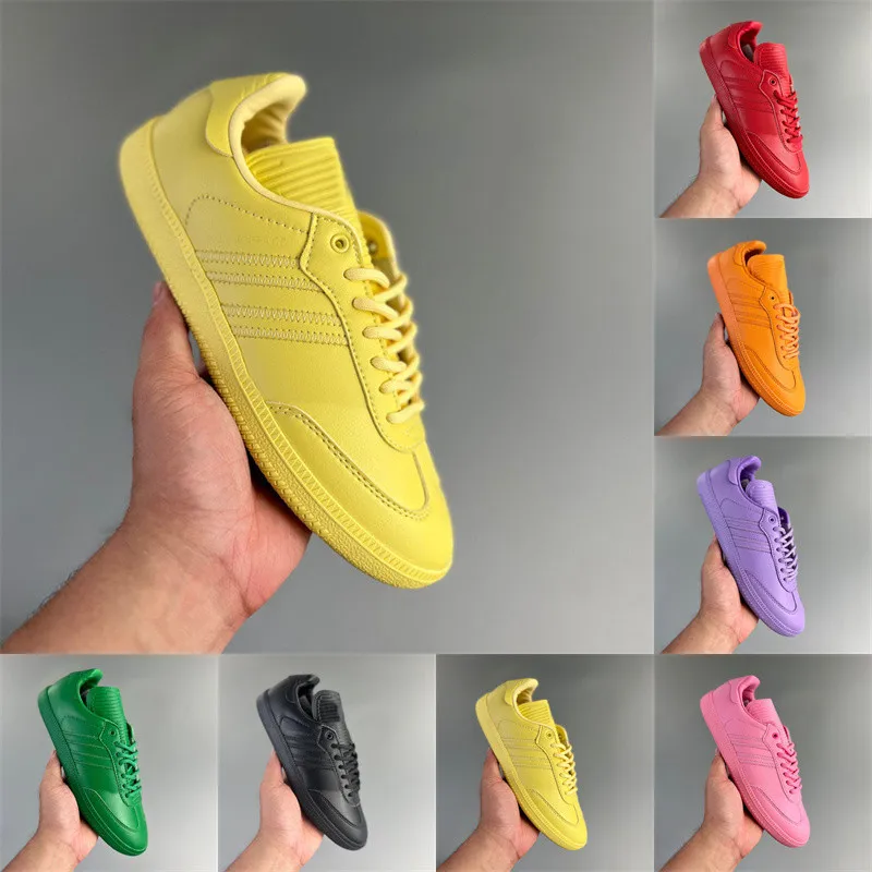 Pharrell Humanrace Sneaker Shoes Mens Designer Yellow Red Green Orange Purple Pink White Black Men Women Walking Trainer 36-44
