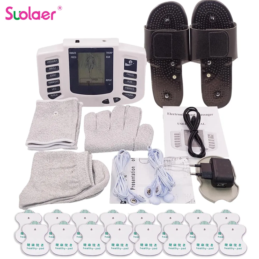 Andra massageföremål Professionella fysioterapi TENS FULL BODY MASSAGER EMS MUSCLE ELEKTROSTIMULATION MICROCURRENTS Lågfrekvens Avslappnande smärtlindring 230729