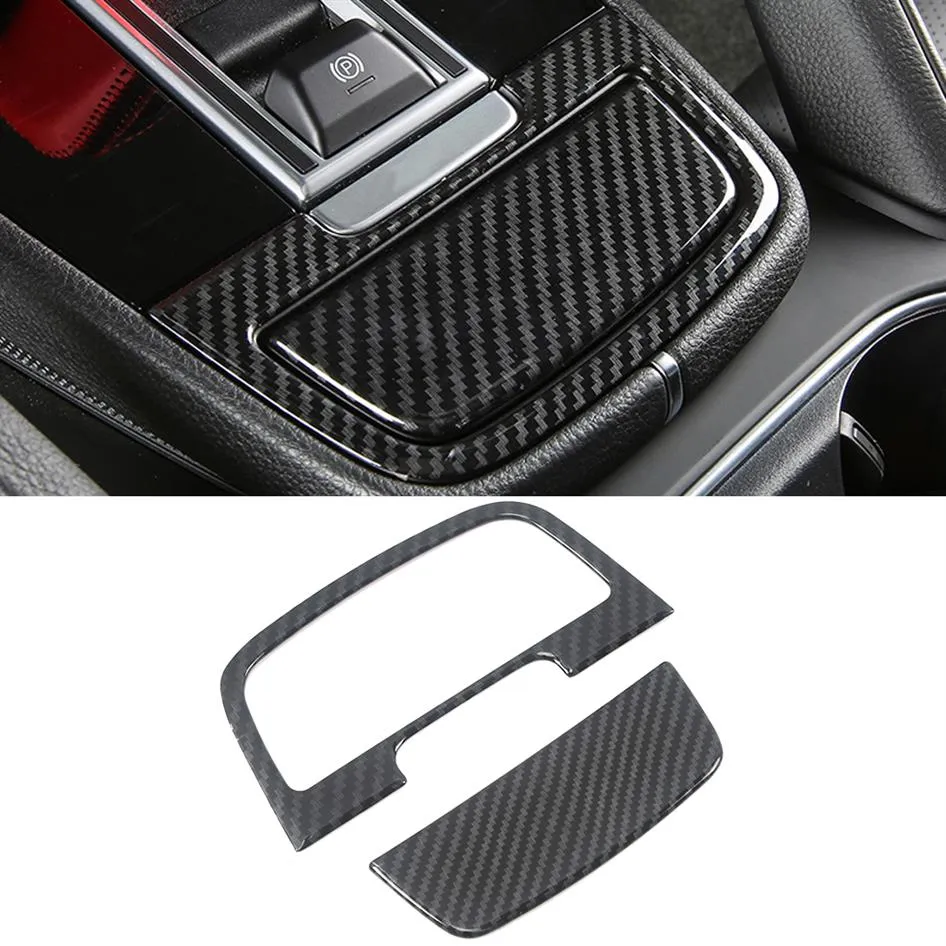 Accessori per auto Central Astray Storage Box Panel Trim Frame Sticker Cover Decorazione interna per Porsche Cayenne 2018 2019 2020298c