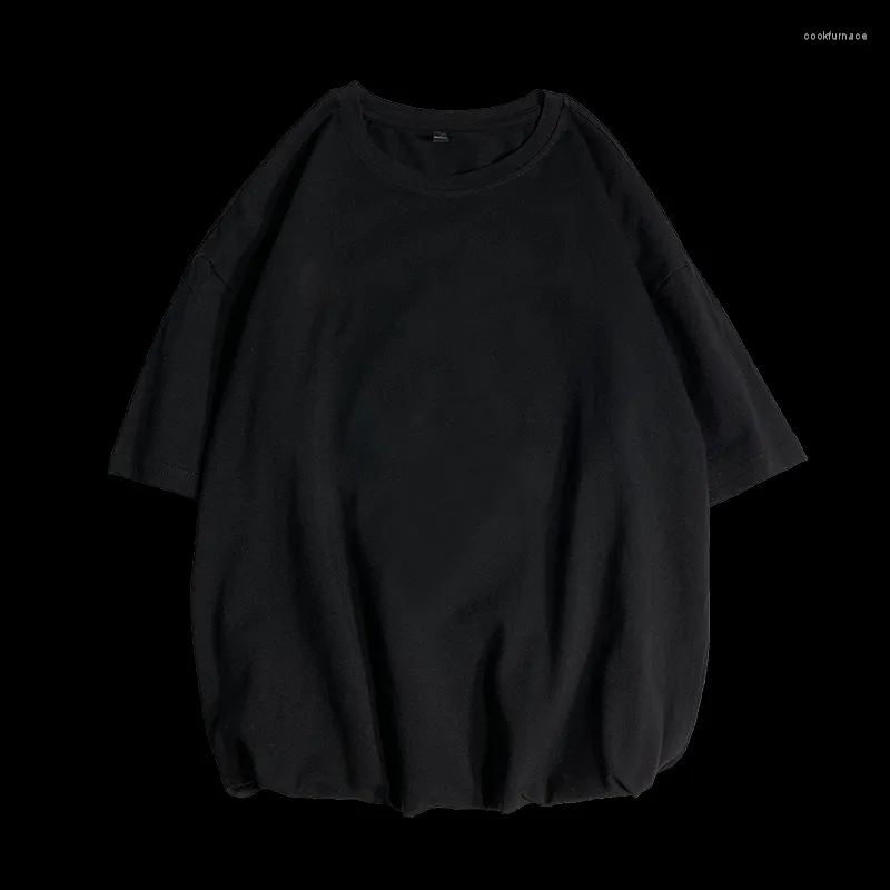 Męskie garnitury B2401 Summer T Shirt 2023 Solid Solid Mens Oversiased Hip Hop krótki rękaw Casual Cotton Streetwear