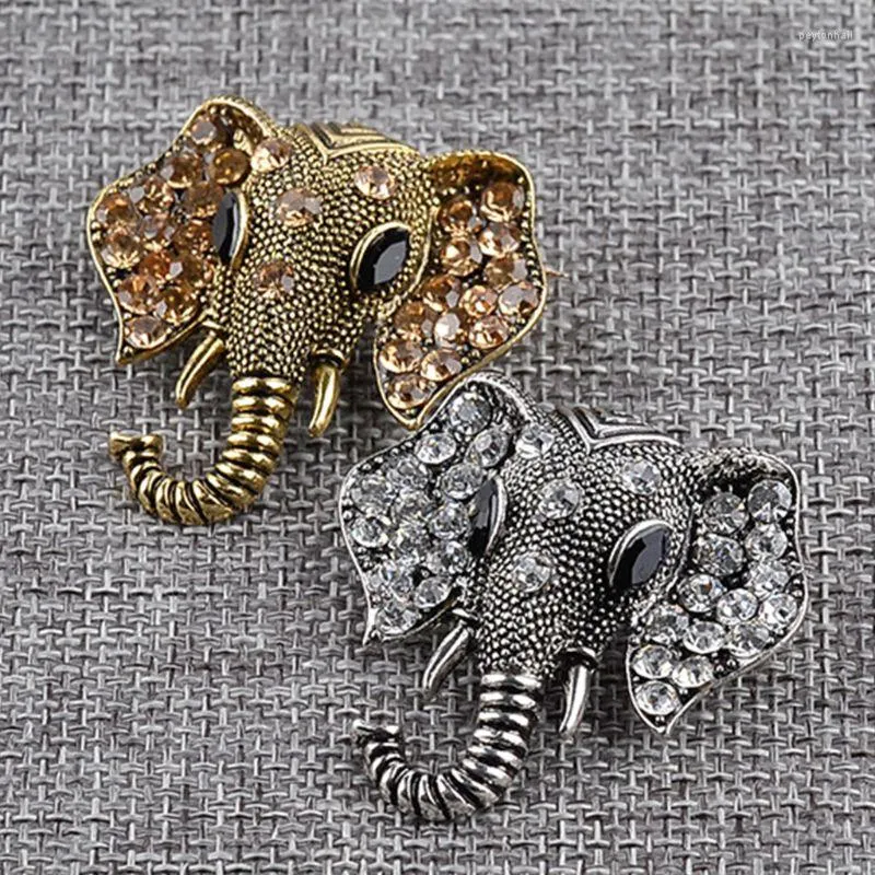 Brooches Animal Elephant Brooch For Rhinestone Glitter Luxury Fashion Creative High-e