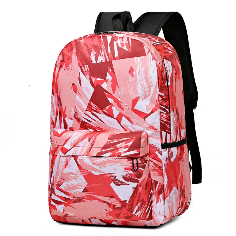 Sacs d'école Graffiti Cartables Filles Cartable Casual Rouge Imprimé Daypack Étudiants Livre Sacs D'école Garçons Adolescent Lumière Sac À Dos Zip Up 230728