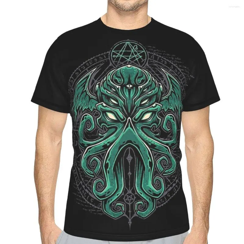 T-shirts pour hommes Great Cthulhu O Neck Polyester TShirt Art Basic Thin Shirt Homme Tops Individualité