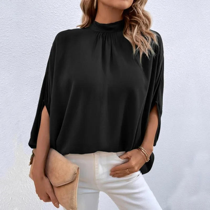 Женские блузкие рубашки и крышка с коротким рубашкой с низким рубашкой с коротким рубашкой.