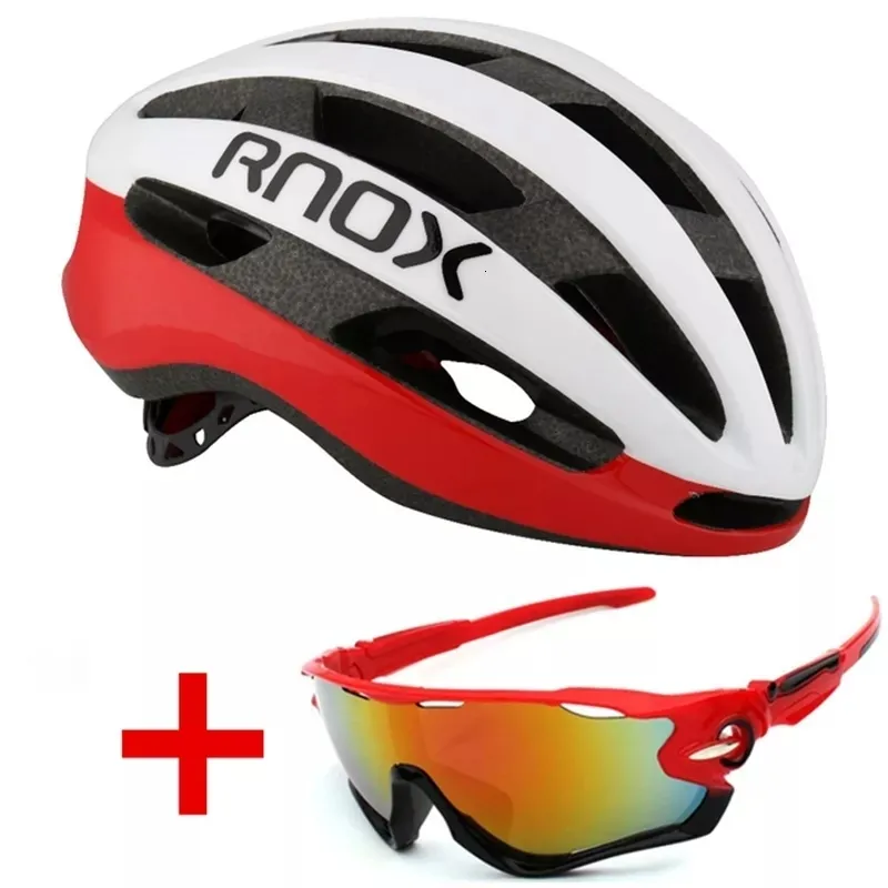 خوذات ركوب الدراجات RNOX Aero Bicycle Helmet City Safety Ultralight Road Bike Red Mtb Outdoor Mountain Sports Cap Casco Ciclismo 230728