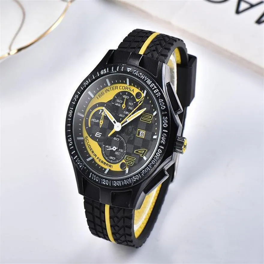 Grande orologio da uomo di design famoso Orologio al quarzo maschile di qualità inossidabile Sport moda casual Uomo cinturino in silicone Marca donna Wris251L