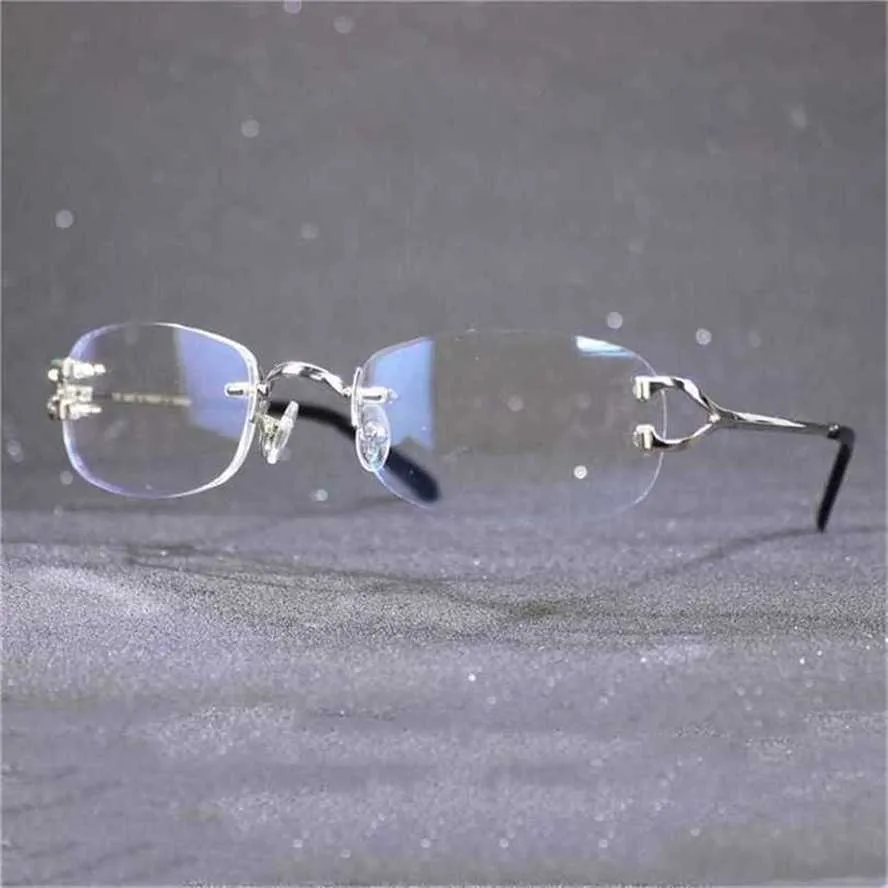 50% de réduction sur les lunettes de soleil 2023 Cadre de verre transparent designer tendance pour la lecture de l'ordinateur Femmes et hommes Carter Eyewear Trendy Random Transparent Decationkajia Nouveau