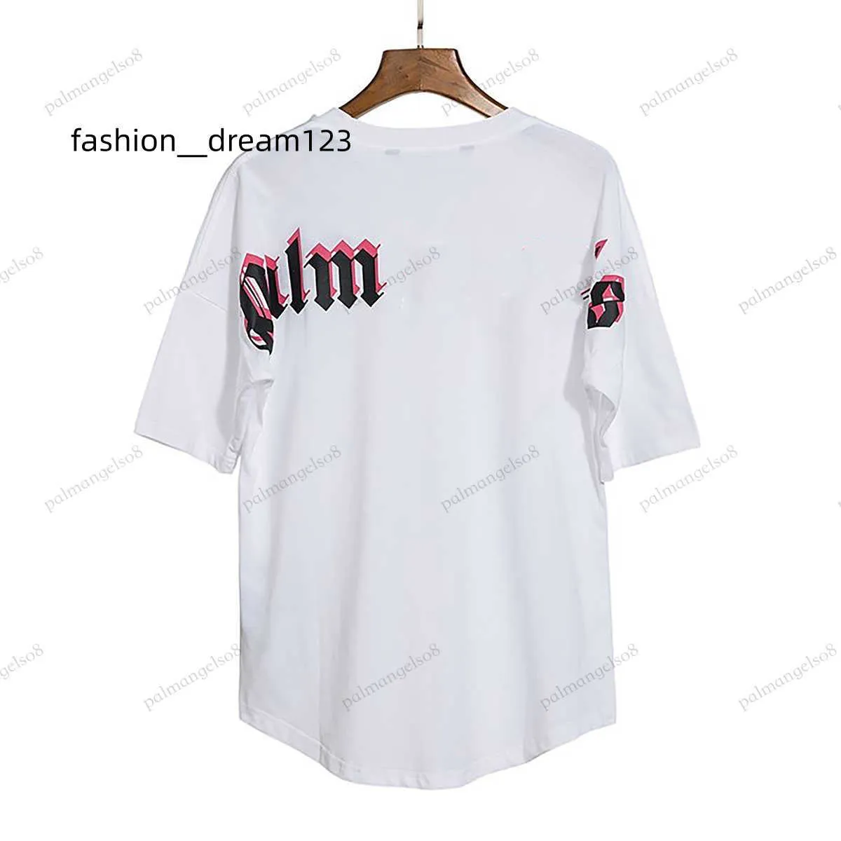 Camiseta Masculina Plam Designer Angels Short Seelve Tees Algodão Casual Pequeno Gola redonda Verão Luxo Hip Hop Camisas Streetwear Oversized