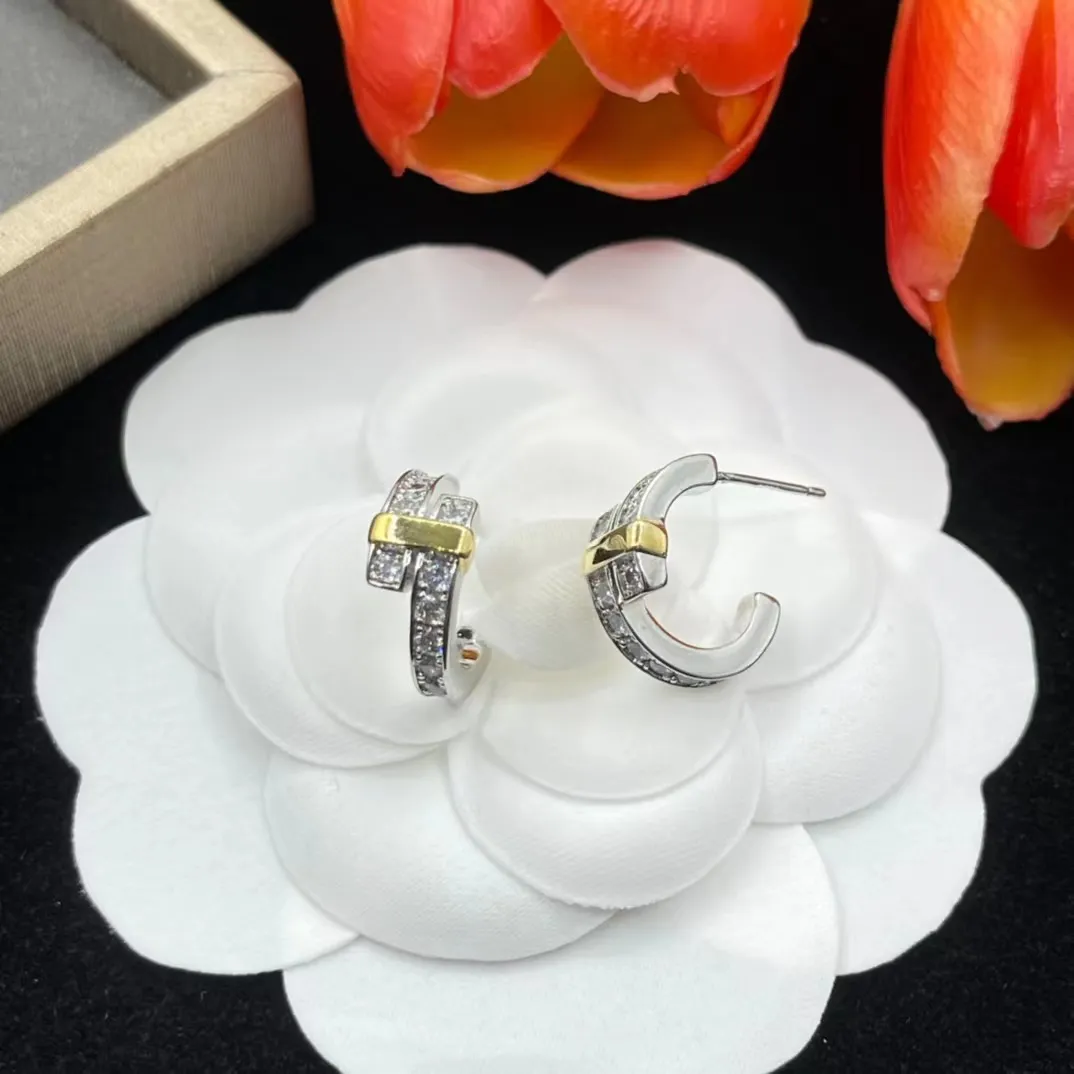 diamond earrings stud earrings designers for woman luxury jewelry 925 Stering Silver Earring fashion jewelry woman gifts designer accessories wholesale