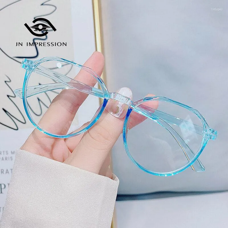 Sunglasses 3d Polygon Transparent Frame Plain & Minus Glasses Students Literature Art For Men And Women Simple Korean Myopia