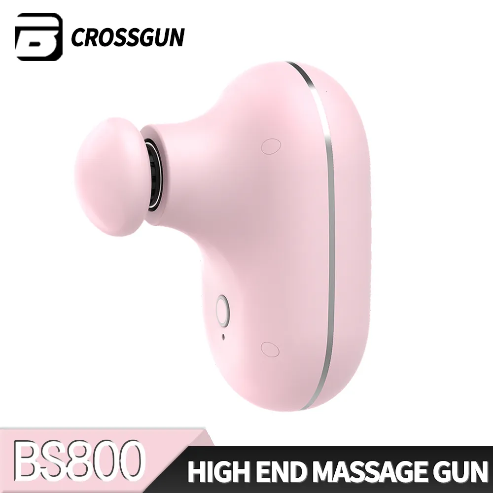 Masseur complet du corps CROSSGUN mignon mini pistolet de massage électrique portable pour la relaxation musculaire profonde cou dos pied jambe épaule petit 230728