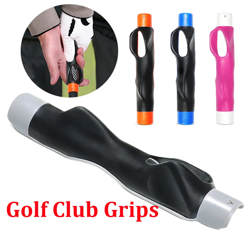 Otros productos de golf Empuñadura de palo de golf portátil Corrector de empuñadura de golf de goma Gesto para principiantes Entrenador de swing Calibrador de empuñadura de golf Ayuda de agarre de entrenamiento correcto 230728