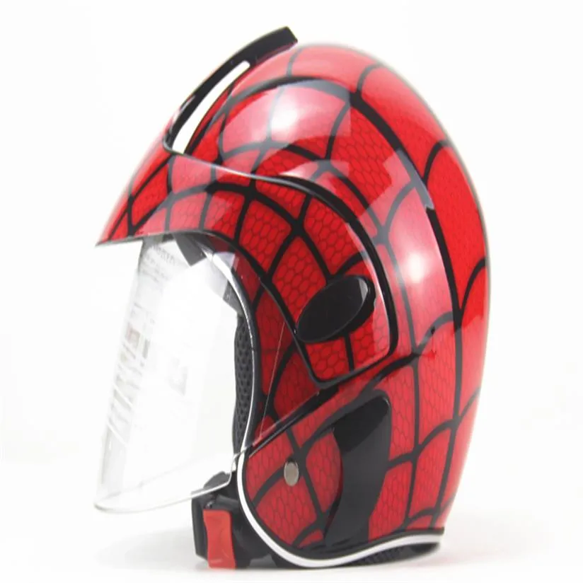 Casque enfant enfants Moto demi casque dessin animé ABS véhicule électrique Moto équipement de sécurité bébé garçon fille quatre saisons Helmet259V