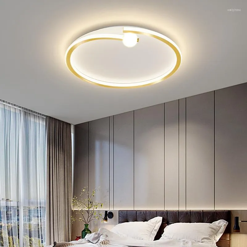 Plafonniers Chambre Lumière De Luxe Nordique Simple Moderne Éclairage Créativité Maître Maison Net Rouge LED Chambre Étude