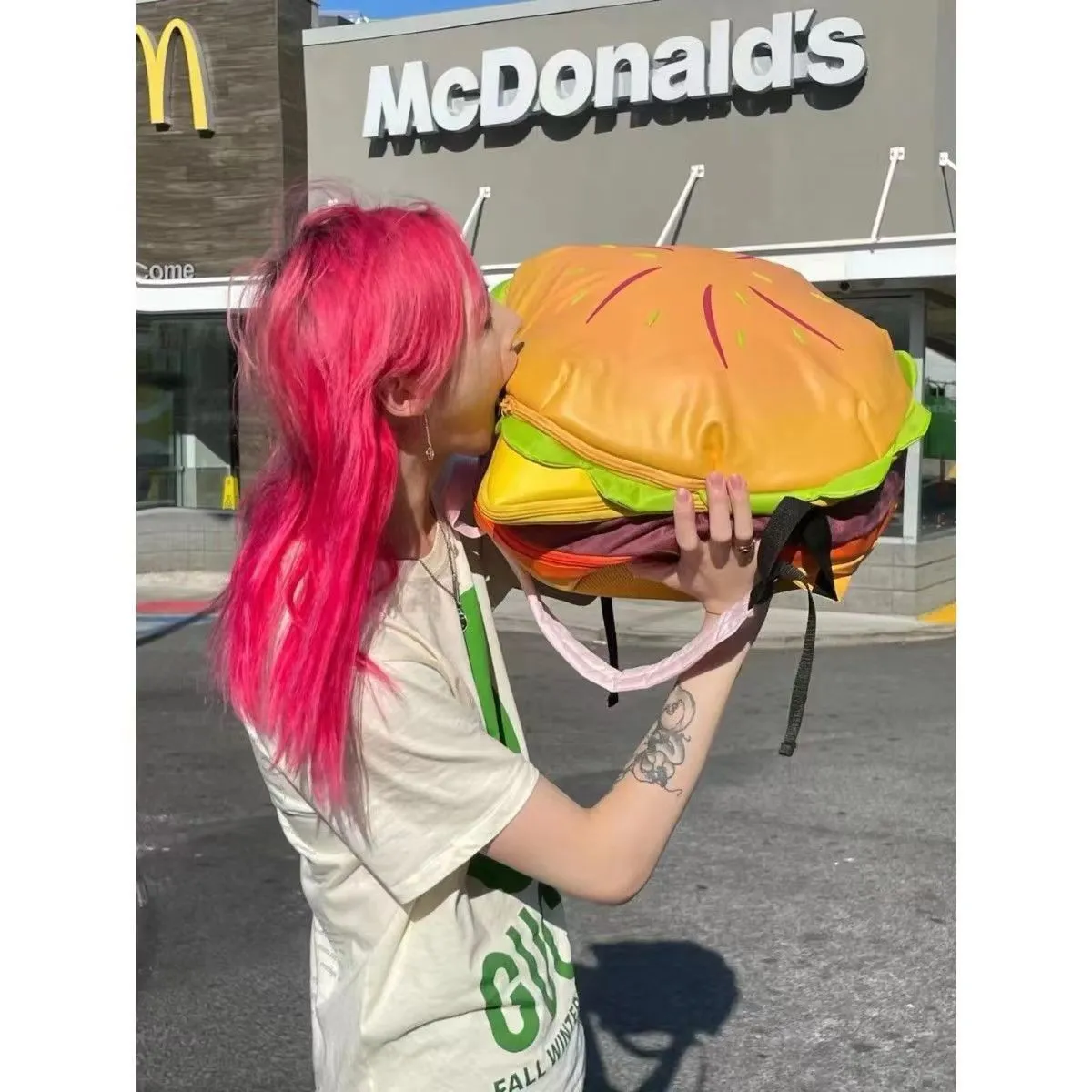 Stylish Hamburger Daypack With Laptop Storage And Zipper Portable PU Cheeseburger Karrimor Backpack For Unisex Travel And Outdoor Vacation From Kua06 13.65 DHgate.Com