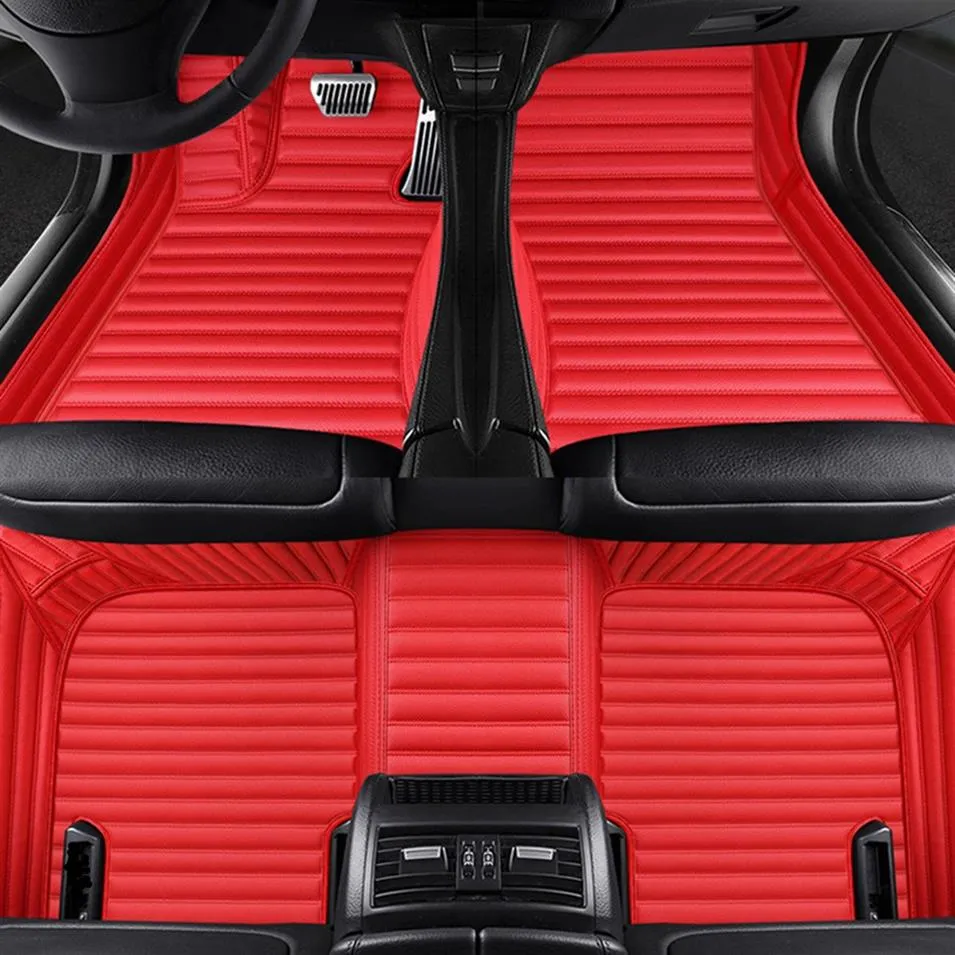 Tappetini auto in ecopelle per tesla modello 3 SX Y accessori tappeto alfombra Luxury-Surround295c