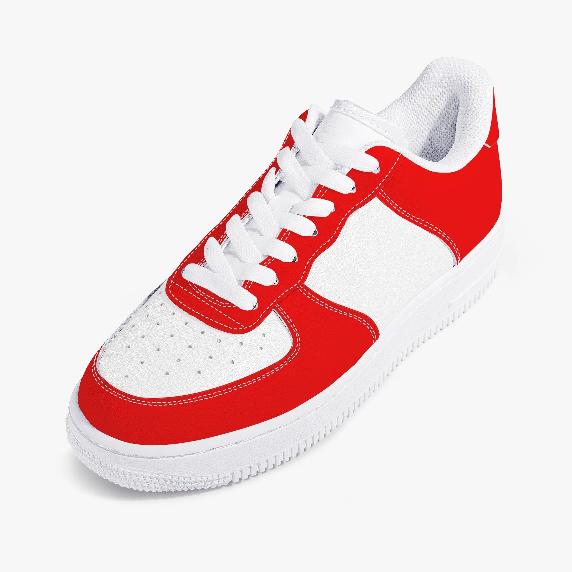 DIY-skor Mens Running Shoes One For Men Women Platform Casual Sneaker Classic Red and White Cool Trainers Outdoor Sports 36-48